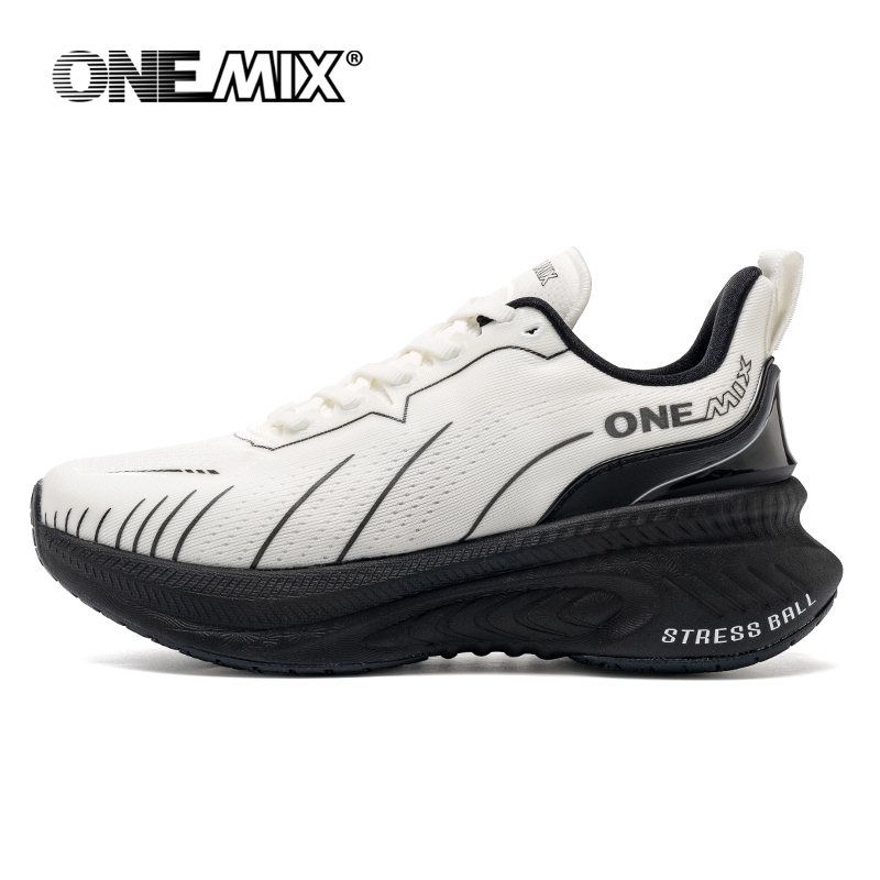 ONEMIX White Road Running Shoe - Reflective Night Running Shoes ulasan dan harga