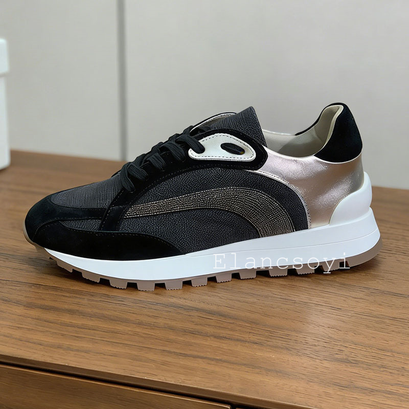 Sneakers Women Lace Up String  - Knit Fabric Lace Up Sneakers ulasan dan harga