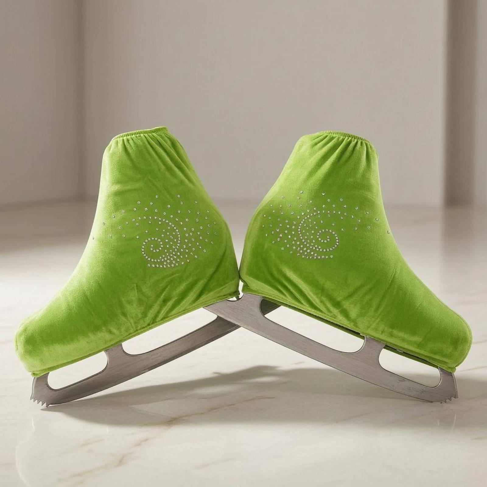 Plush Velvet Ice Skate Covers  - Boots ulasan dan harga