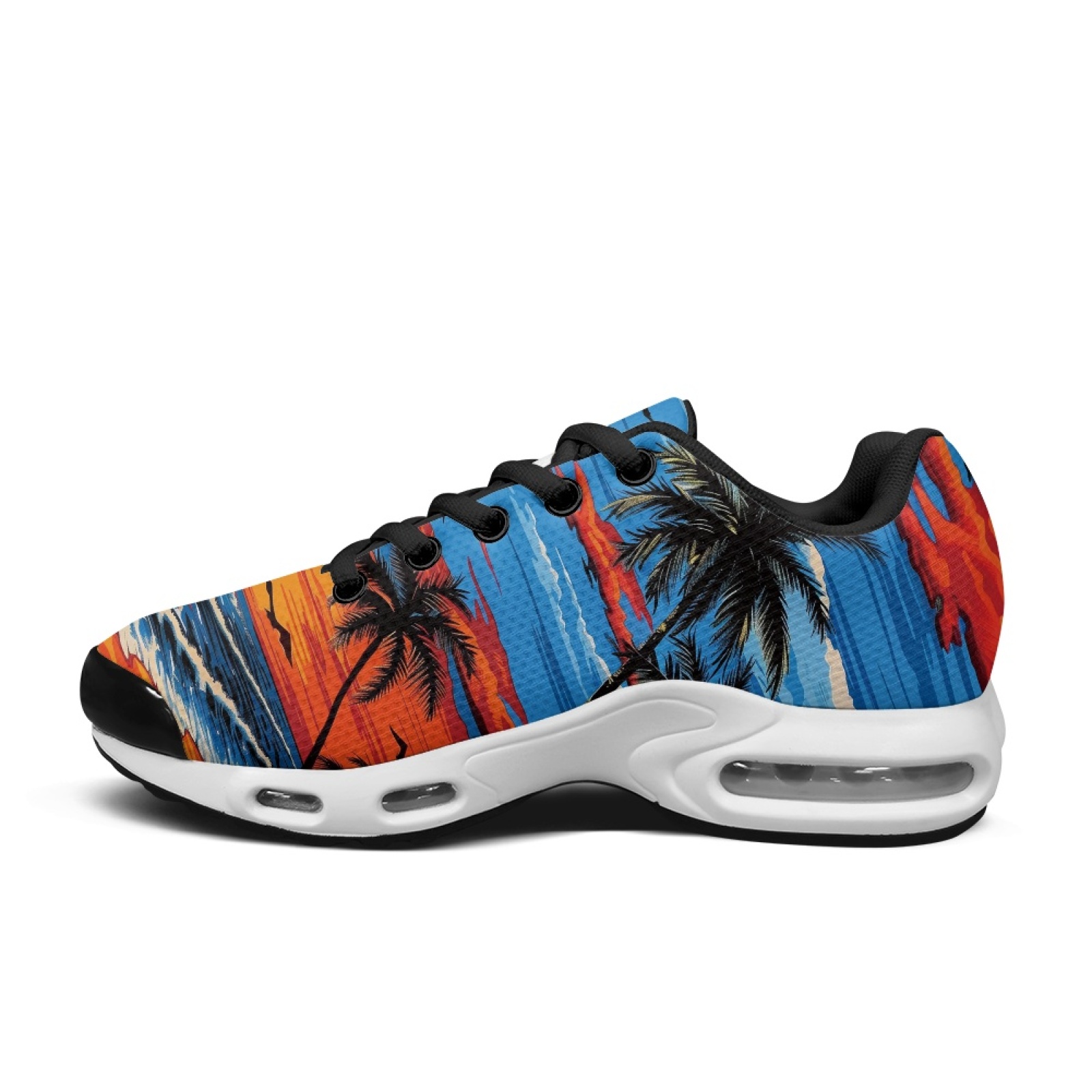 PENSTROLL Sunset Palm Trees Sl - Air Cushion Jogger Shoes Men ulasan dan harga