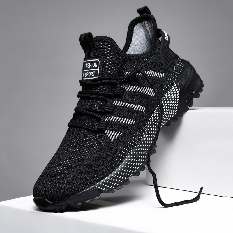Running Shoes for Man Outdoor  - Shock Absorbing Gym Trainers ulasan dan harga