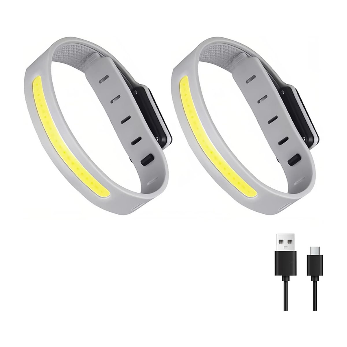 AD45 2PCS Armband Running Ligh - Reflective Night Running Shoes ulasan dan harga