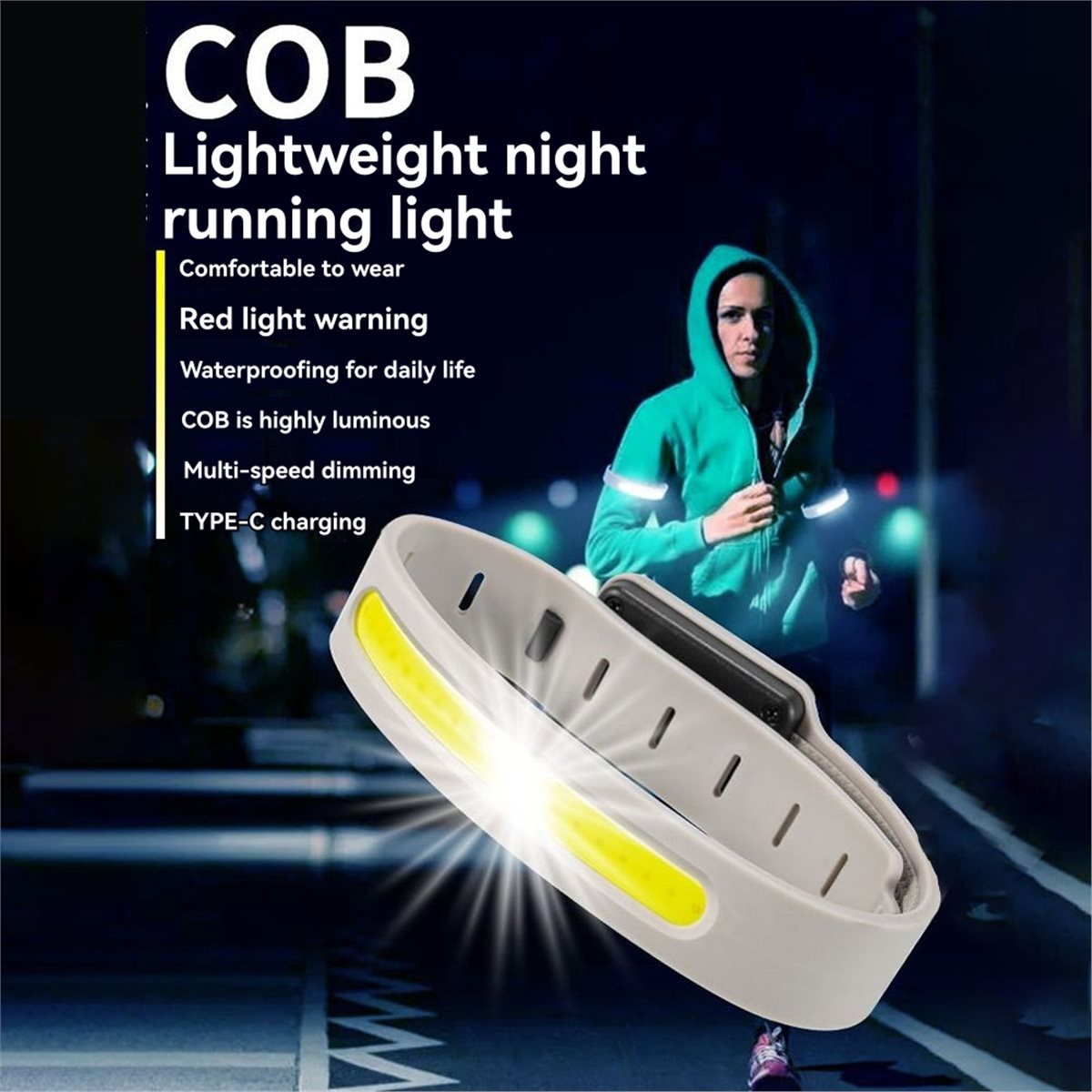 AD45 2PCS Armband Running Ligh - Reflective Night Running Shoes ulasan dan harga