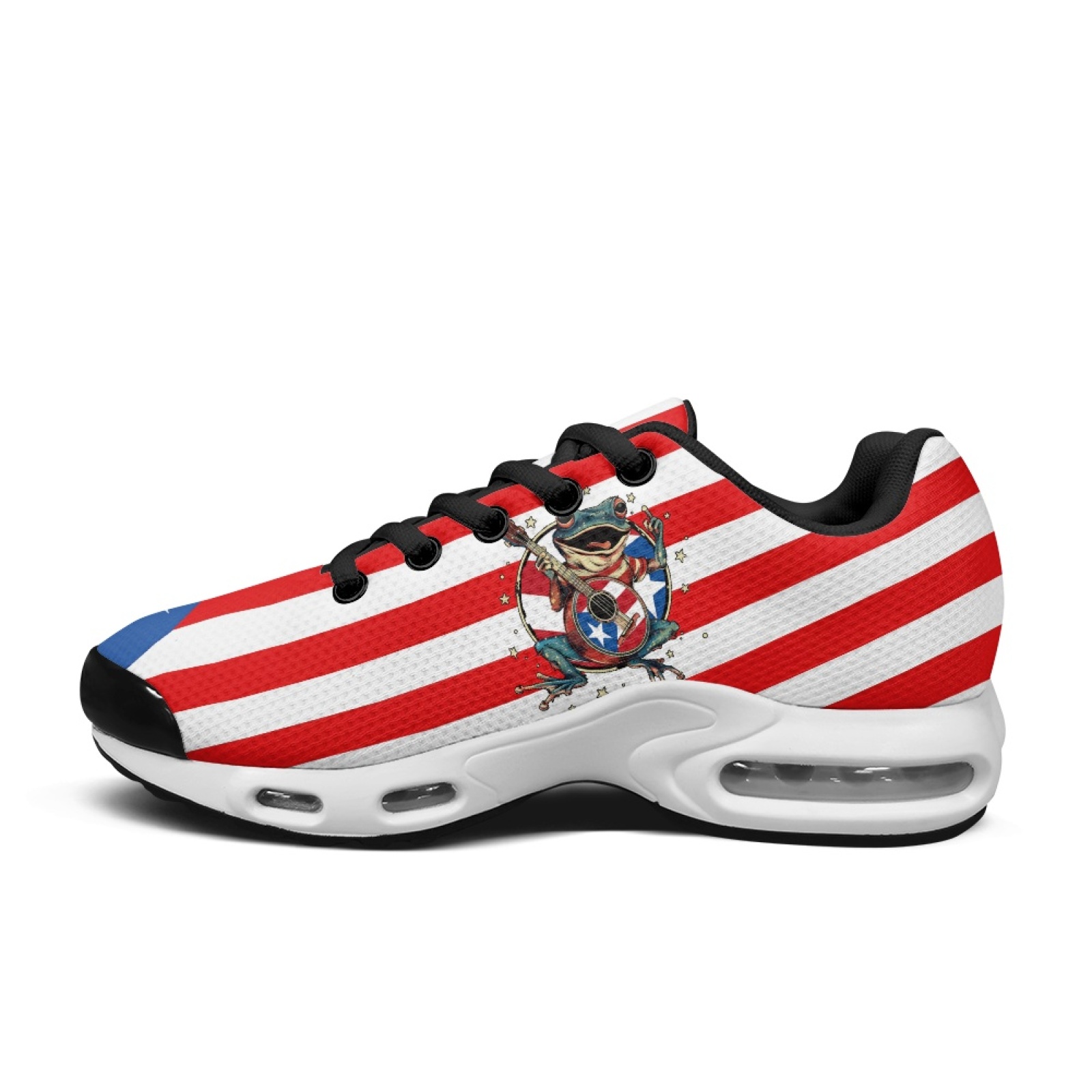 PENSTROLL Red White Blue Star  - Air Cushion Jogger Shoes Men ulasan dan harga