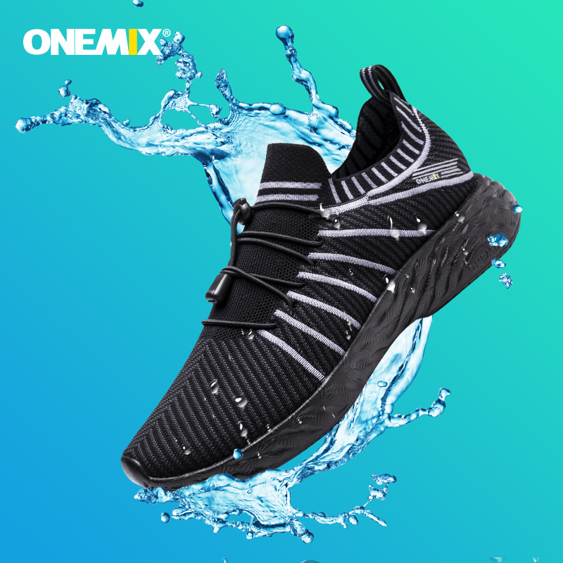ONEMIX Waterproof Black Runnin - Waterproof Goretex Running Shoes ulasan dan harga