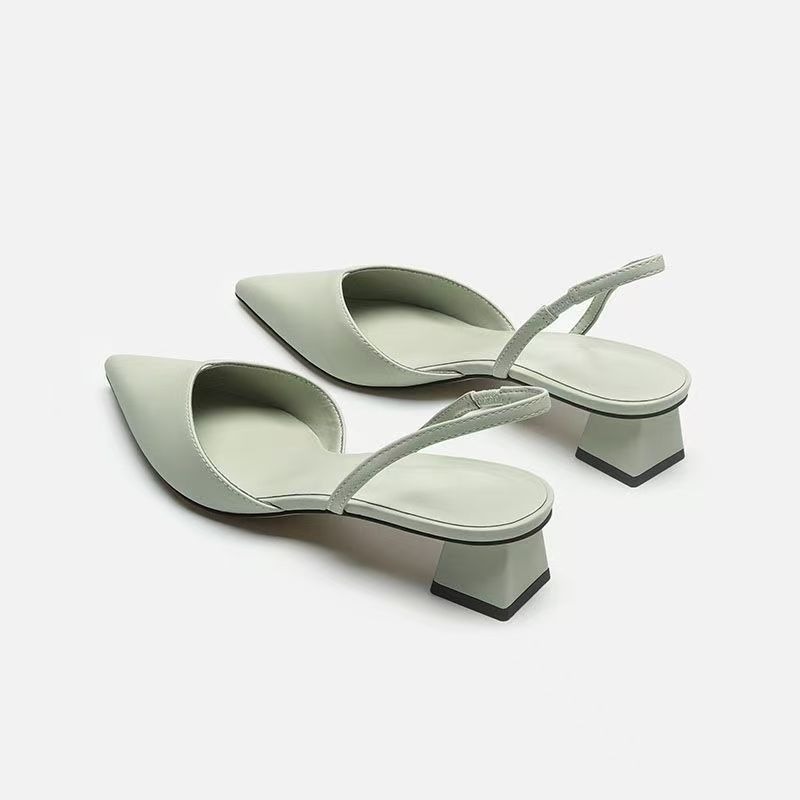 2026 Green Low Heel Strap High - Sandals ulasan dan harga