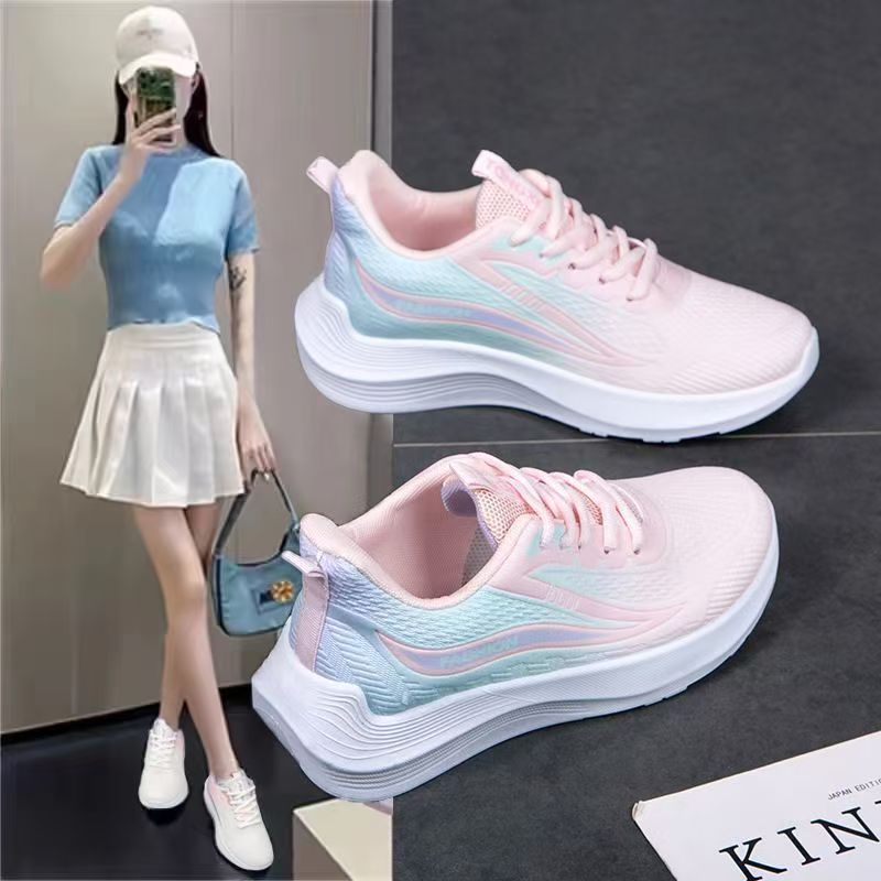 Fashion Women Sneakers Casual  - Shock Absorbing Gym Trainers ulasan dan harga