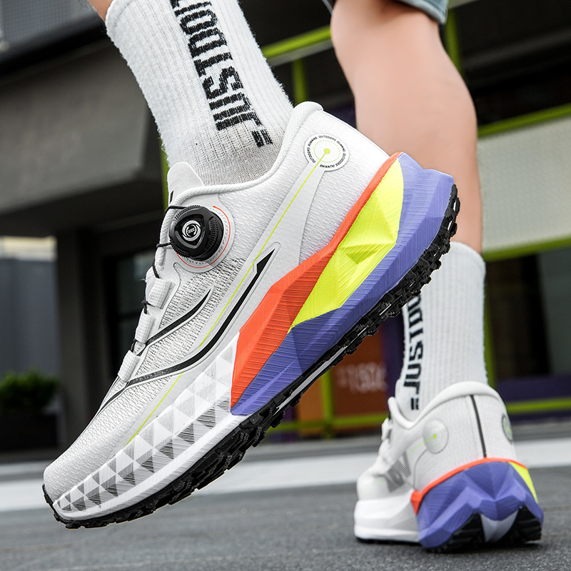 Men Women Running Shoes Cushio - Anti Slip Trail Running Sneakers ulasan dan harga