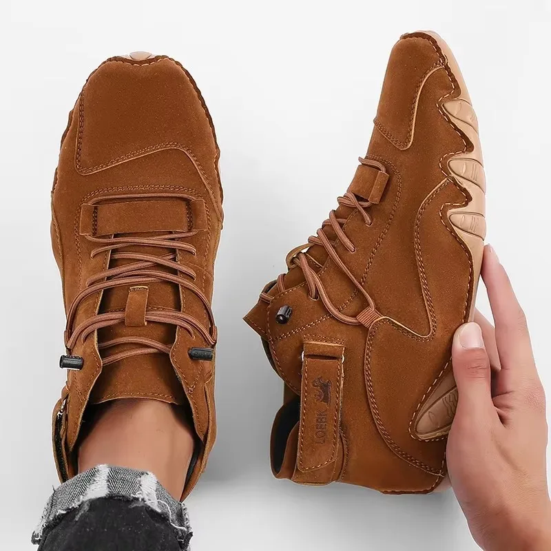 Men's New Leather Design Shoes - Waterproof Goretex Running Shoes ulasan dan harga